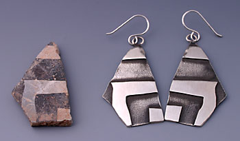 Pottery Shard Earrings 2009